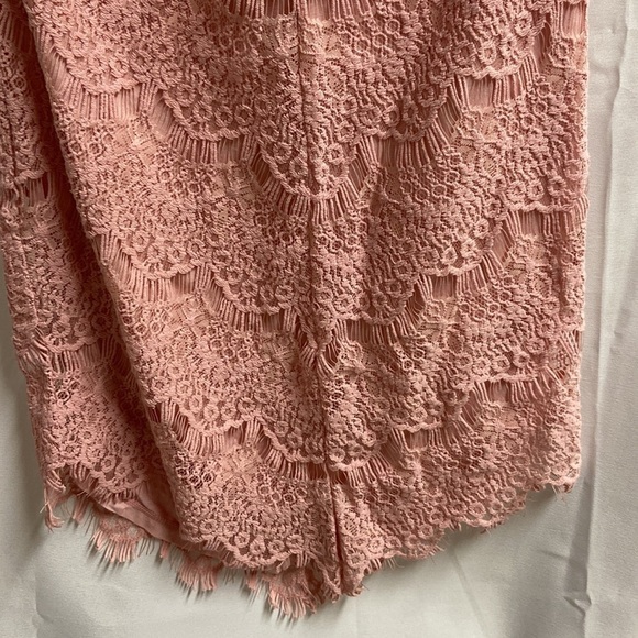Free People She's Got It Lace Button Back Mini Dress Rose Pink Size Small NWT - Picture 5 of 8